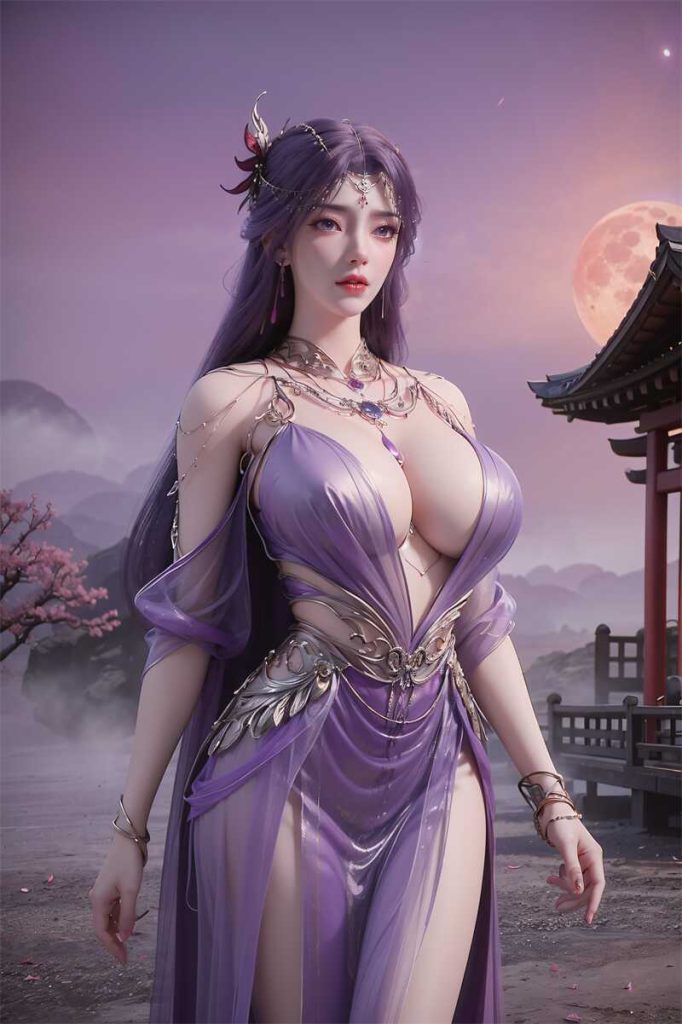 图片[2]-[第717期] [完美世界] [云曦 · 紫色系列] AI国漫 性感女神 [160P]-AI国漫分享