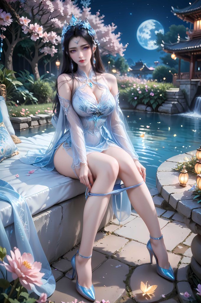 图片[3]-[AI绘画][神国之上-叶婵宫高清系列一][91图][第二季237画]-AI国漫分享